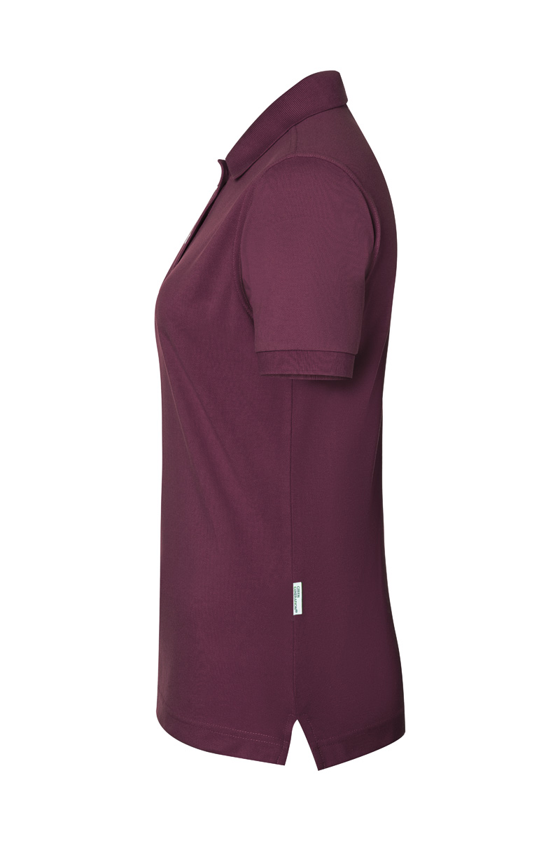 Poloshirt Modern-Flair Damen in aubergine, leicht tailliert