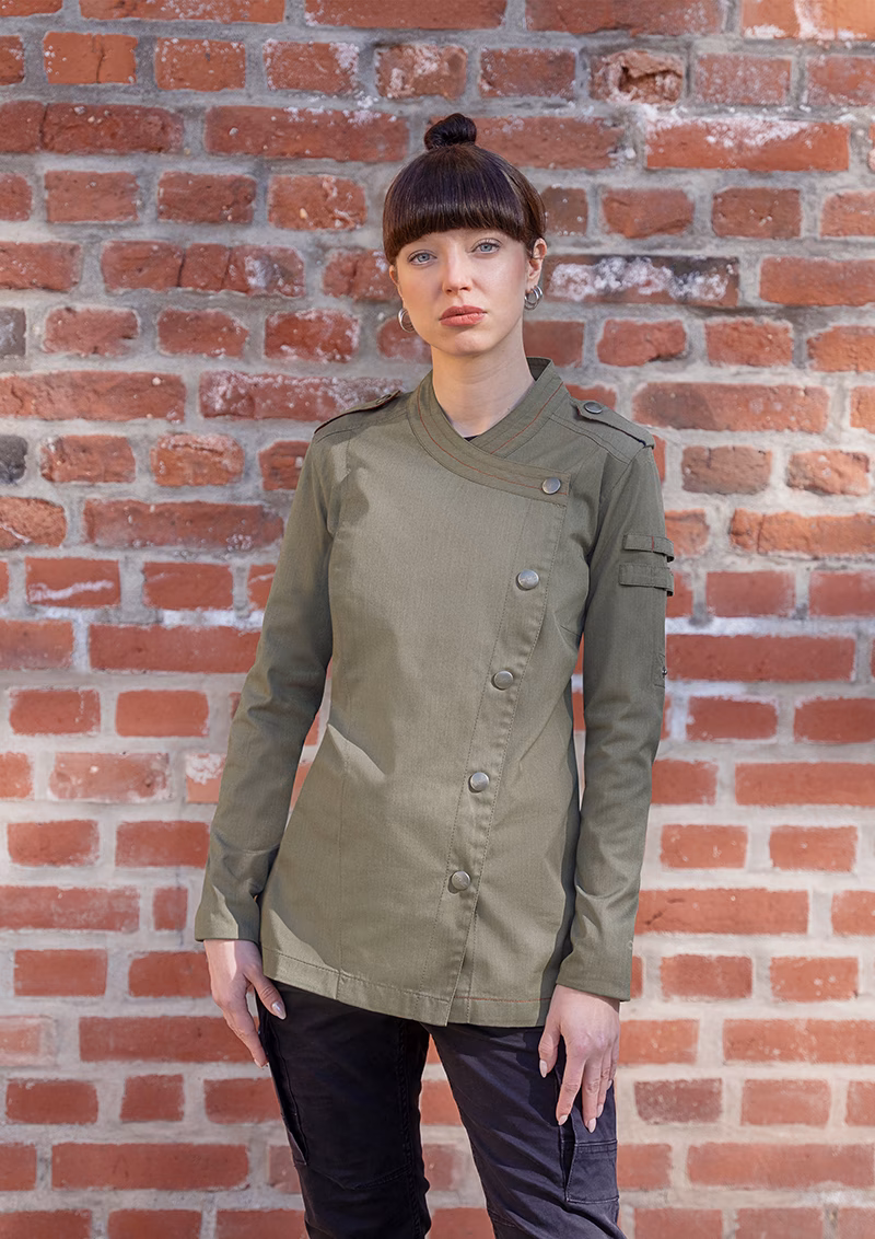 Langarm Damenkochjacke Denim-Style ROCK CHEF®-Stage2