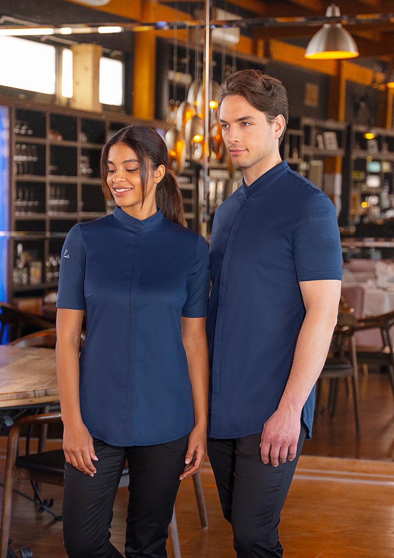Uniform, Polo-Shirt, Kurzärmelig, Dunkelblau, Hemdchen-Top