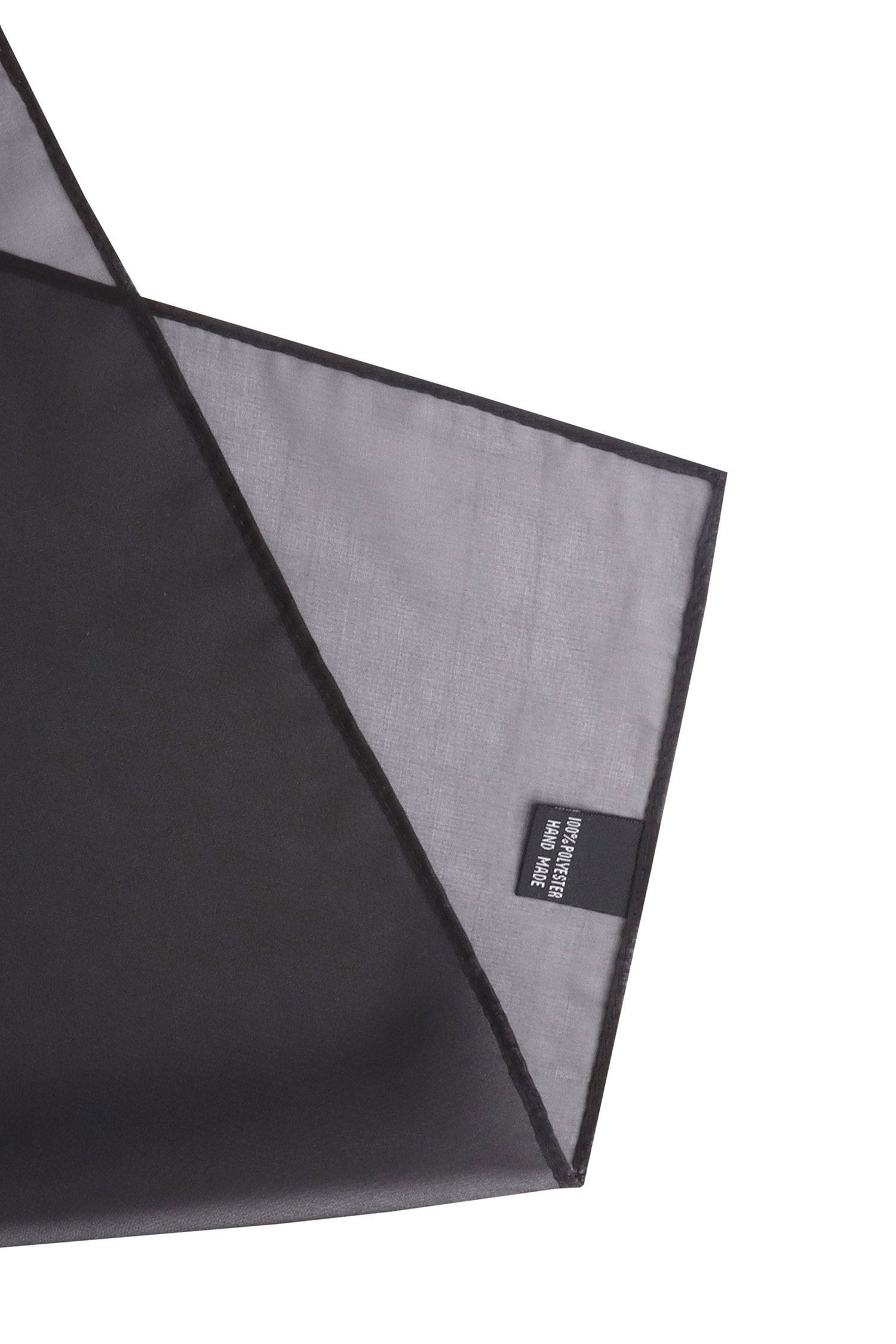 Chiffon Halstuch Classic in schwarz, 60 x 60 cm