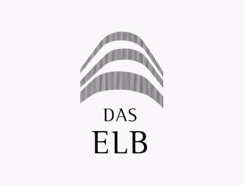 logo, bogen, streifen, text, ELB