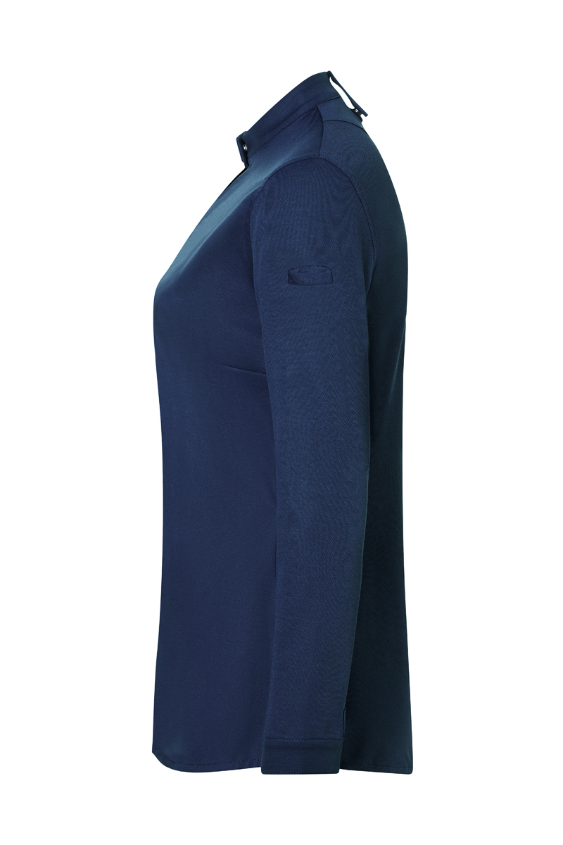 Langarm, Rundhals, Knit, Navy, Bluse, dunkler blau, Langarmshirt, Rückenfreundlich, Kleiderschnitt, glatte Textur, damenpullover, langarmshirt, blaues-oberteil, stricklos?