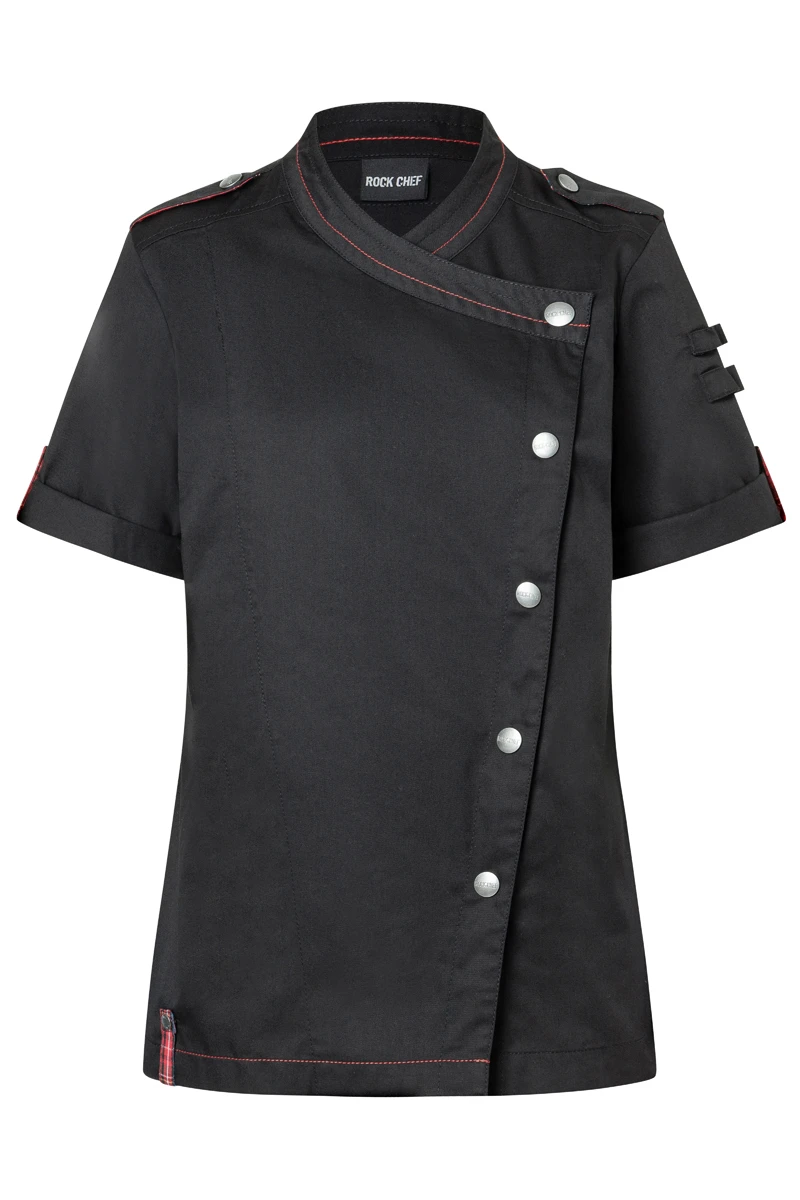 Short-sleeved Ladies' Chef Jacket ROCK CHEF®-Stage2 Short-sleeved Ladies' Chef Jacket ROCK CHEF®-Stage2