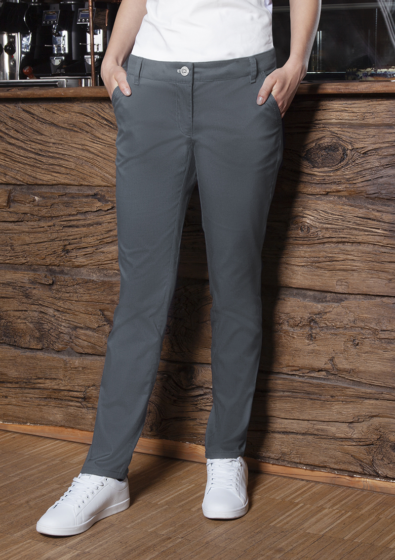 Damen 5-Pocket-Hose Classic-Stretch, leicht tailliert