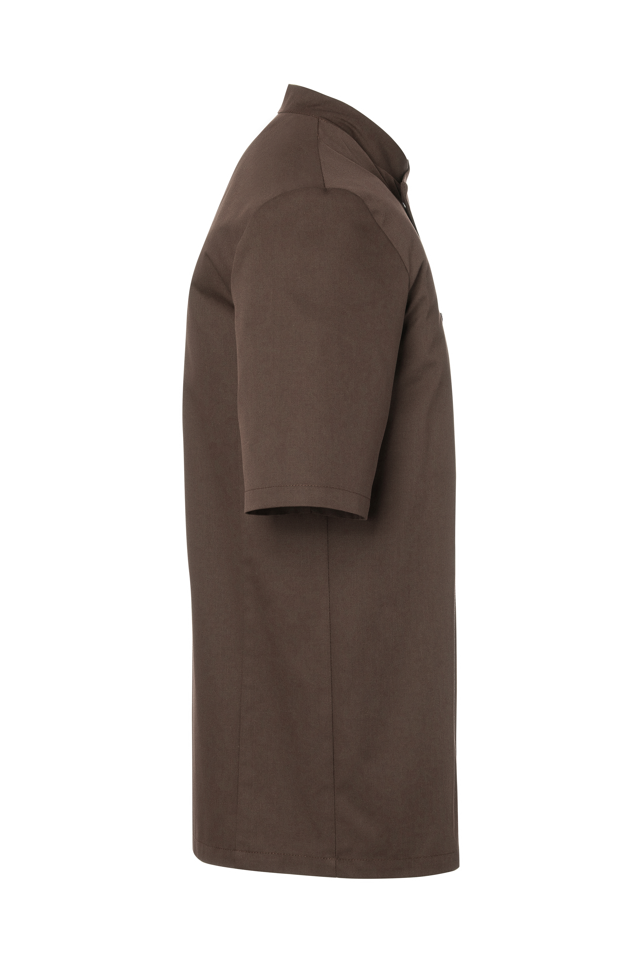 Kurzarm Herren-Kochjacke Gustav in hellbraun, Regular Fit