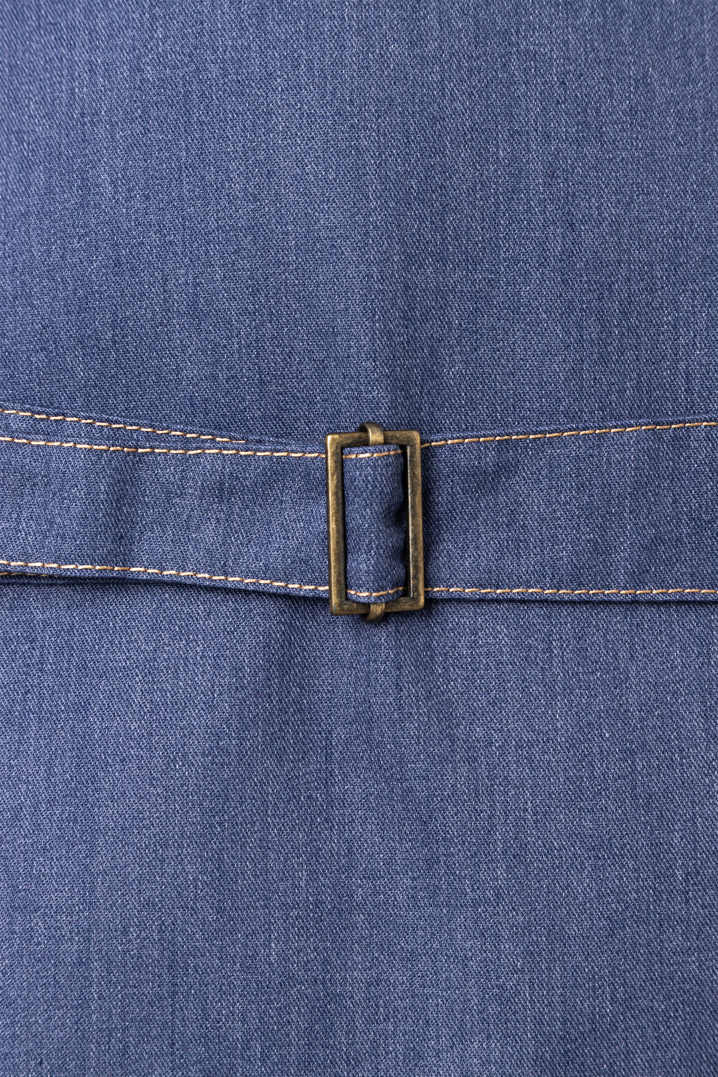 Herrenweste Jeans-Style, ärmellos, Kontrastnähte