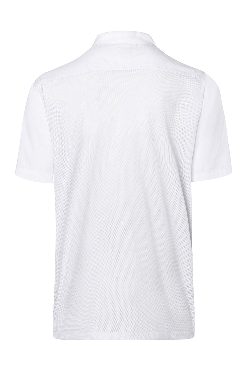 Short-Sleeve Throw-Over Chef Shirt Basic