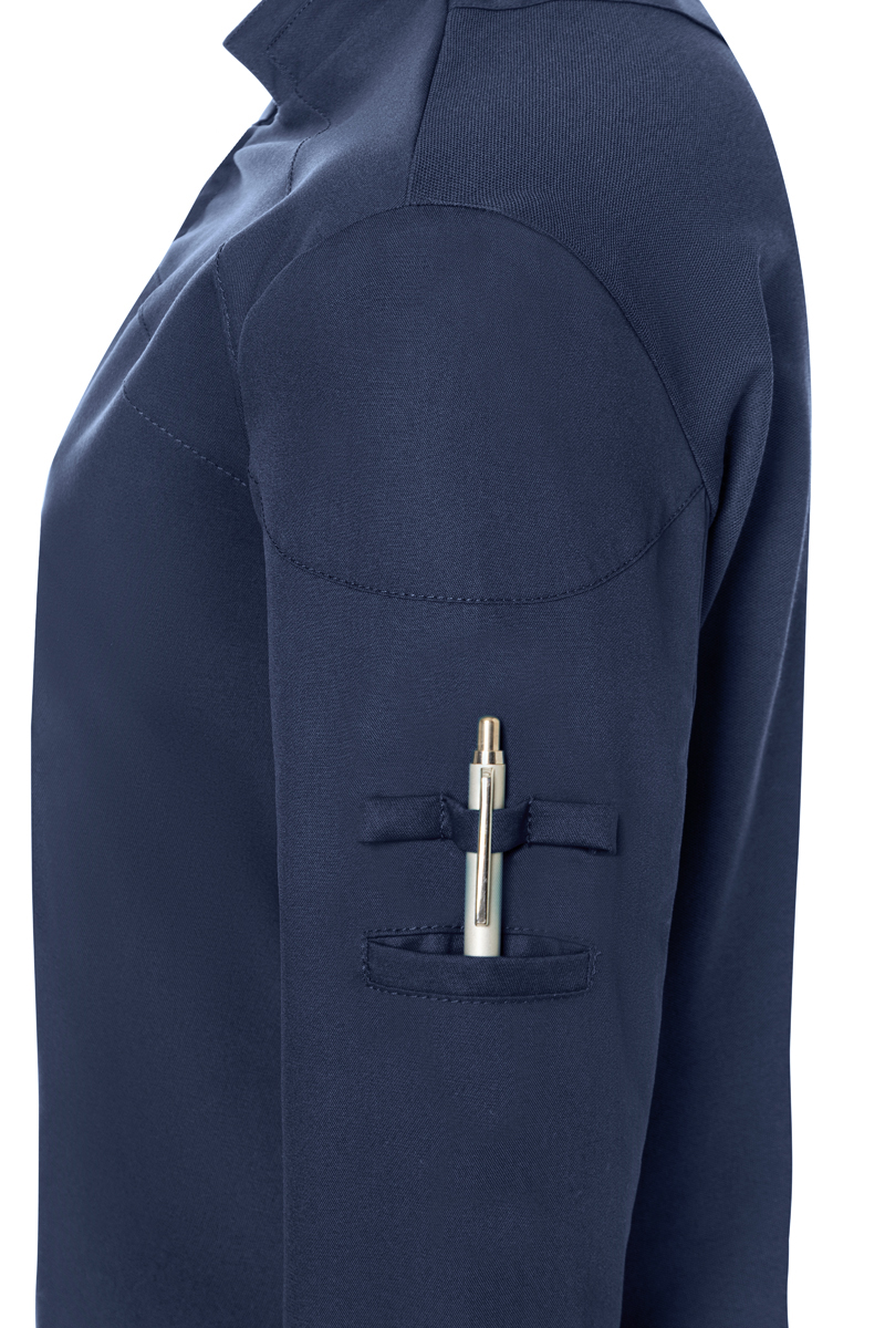 pocket, pen loop, arm pocket, long sleeve polo, blue polo, Armbanduhr, Stiftetal, Stiftetasche?, Pen Pocket, Arm pocket, Taschen, Stiftfach, Armtasche, Kurzarm, Hemdjacke, Armbereich, Stiftetasche, Polohemd, Navy, Armentasche
