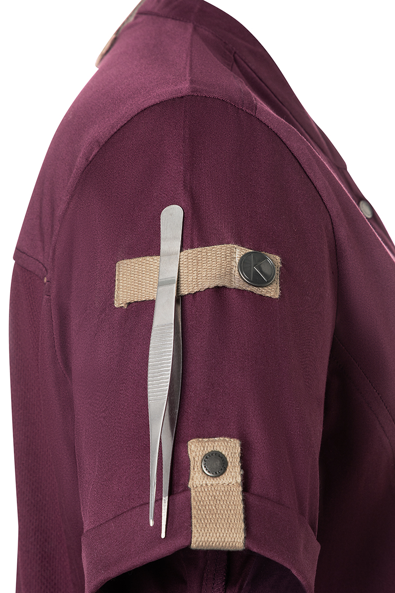 Short-Sleeve Ladies' Chef Jacket Green-Generation, from Sustainable Material