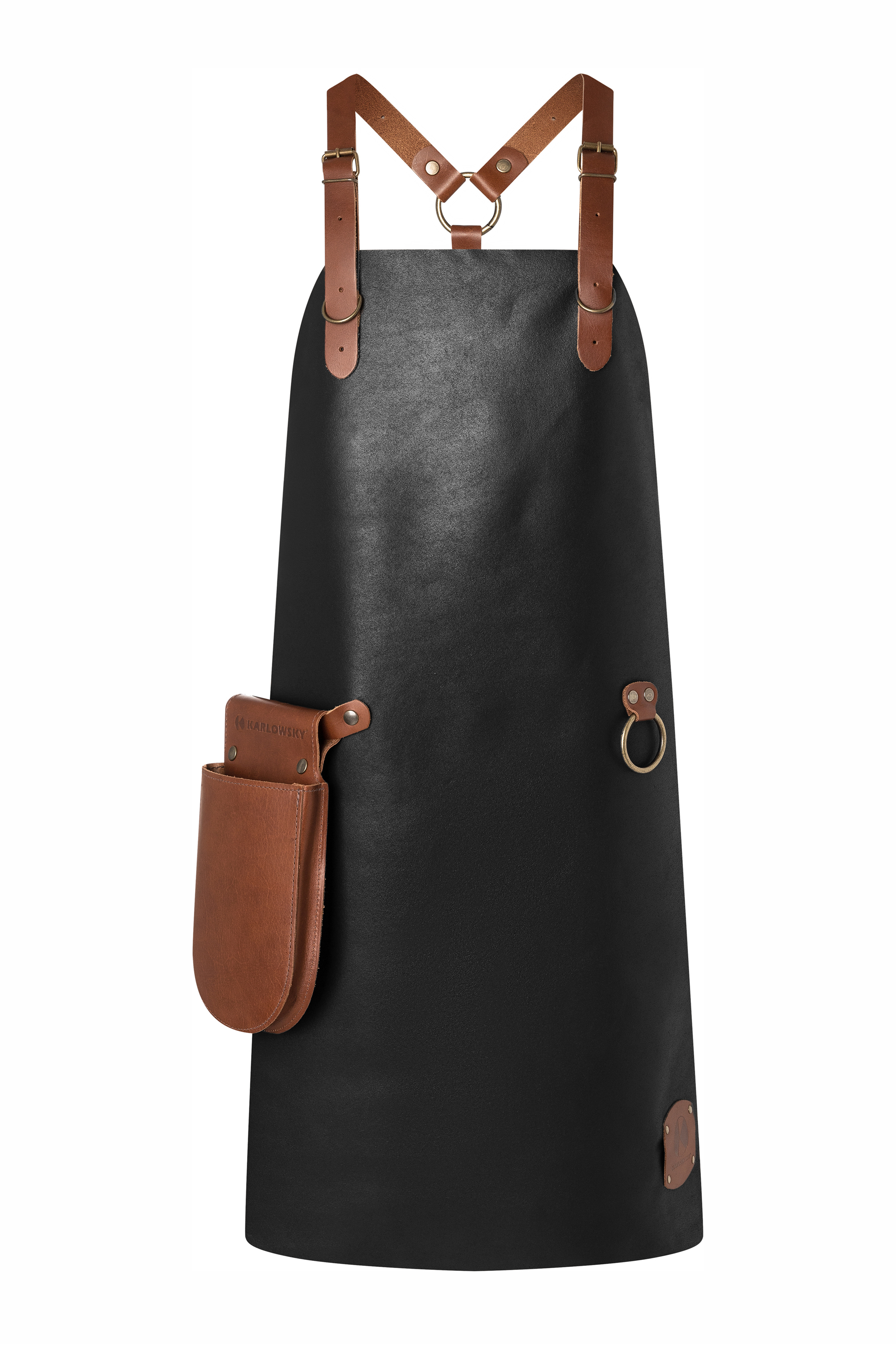 Leather Bib Apron X-Style with Cross Straps