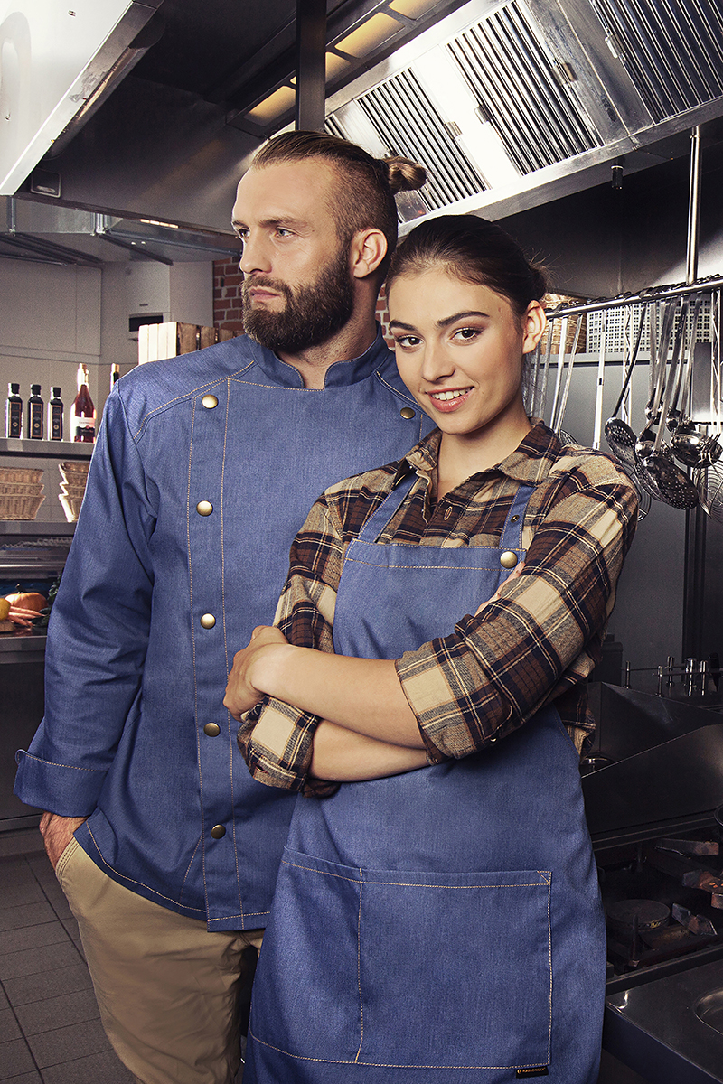 Latzschürze Jeans-Style, 75 x 95 cm