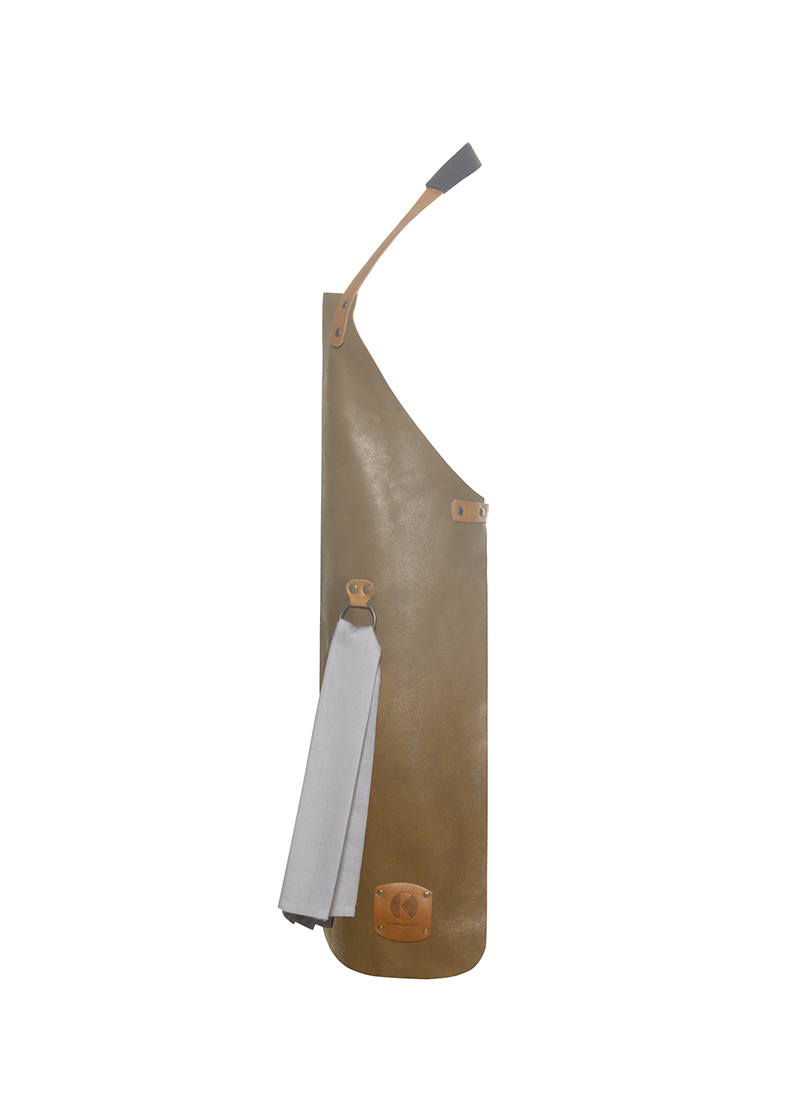 Lederschürze in toffee, Rindsleder, 60 x 82 cm