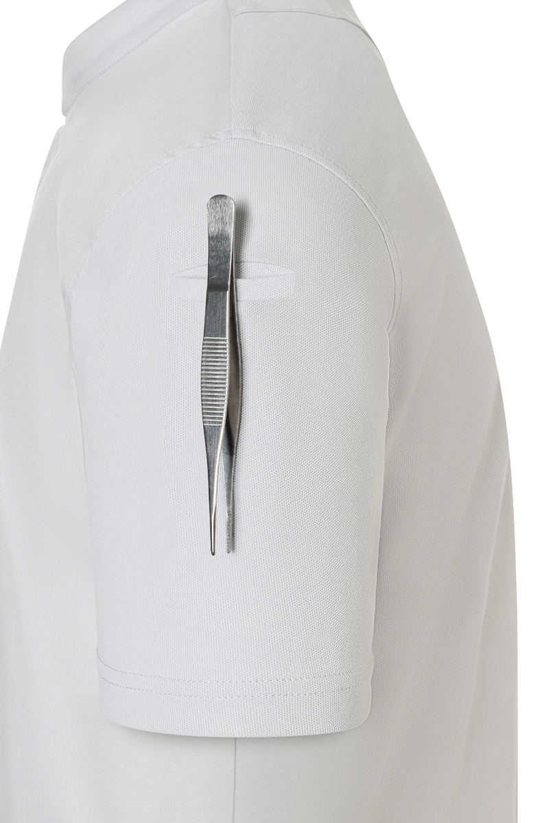 weiß, kurzarm, gar nichts, armreißverschluss, tasche