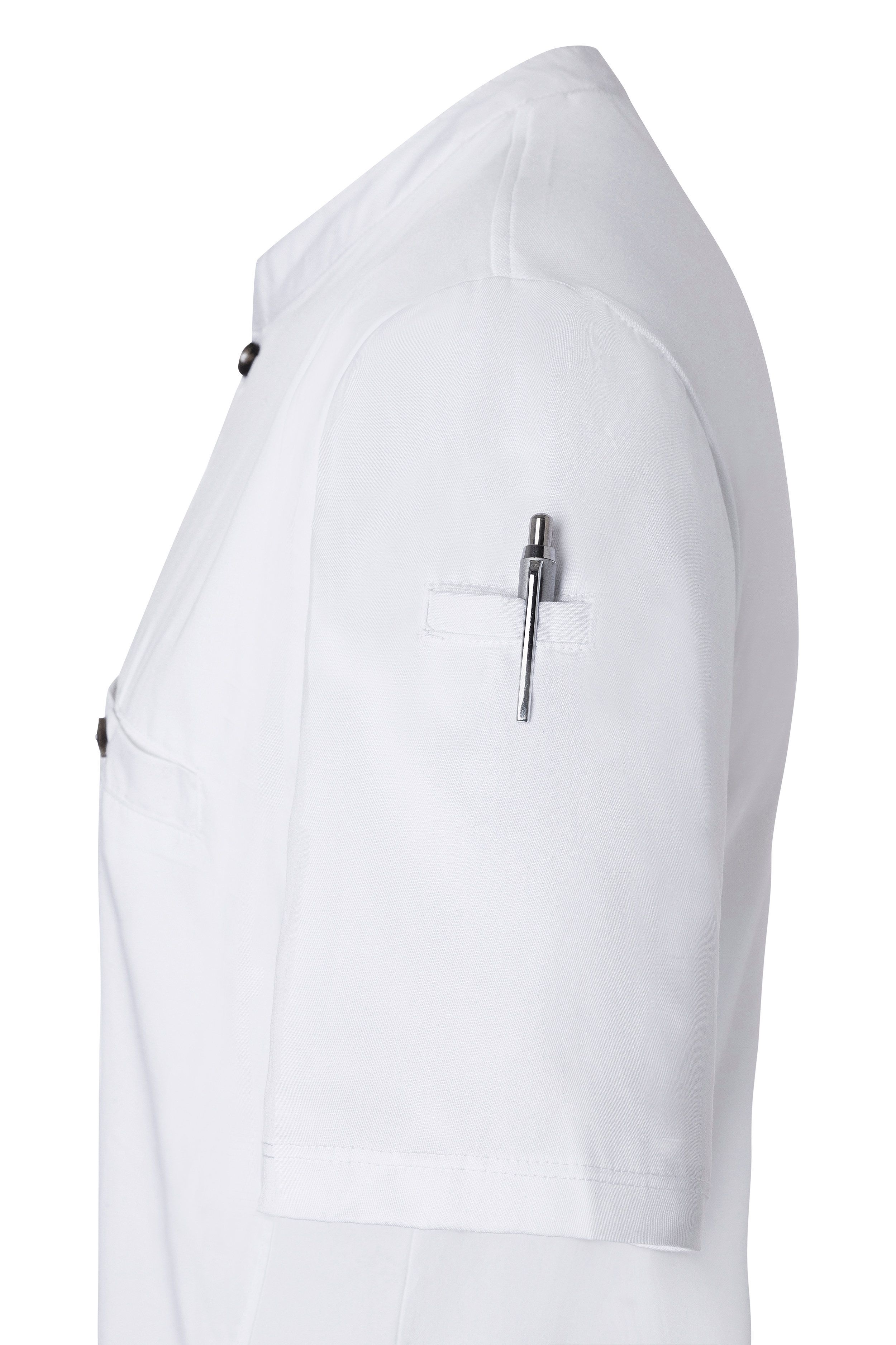 Kurzarm Herren-Arbeitsshirt Performance in weiß, Slim Fit