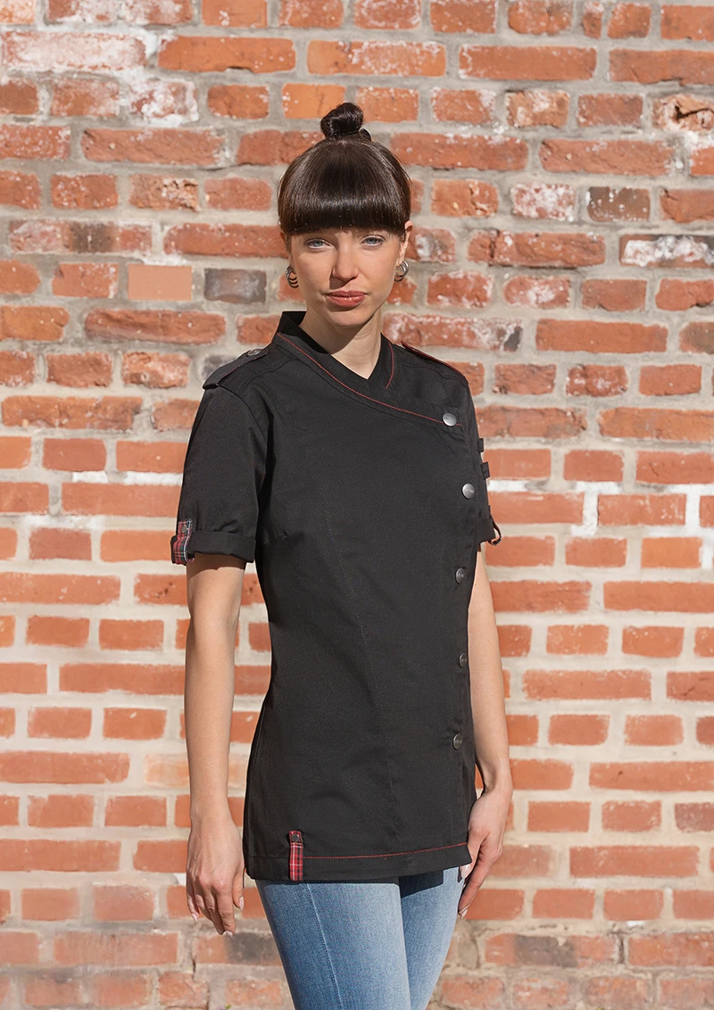 Short-sleeved Ladies' Chef Jacket ROCK CHEF®-Stage2 Short-sleeved Ladies' Chef Jacket ROCK CHEF®-Stage2
