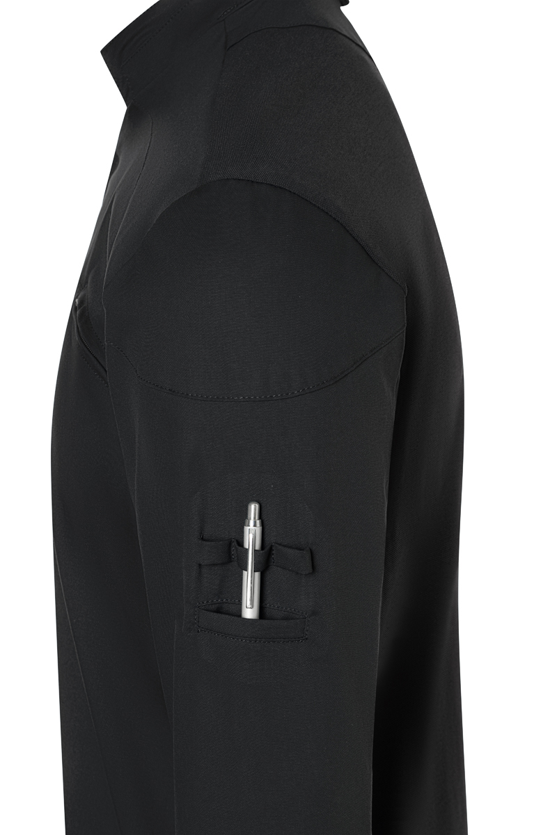 Hosejacke, Reißverschluss, Herausnehmen, Brusttasche, Schwarz, jacket, black, hooded, arm pocket, pen pocket, jacke, Reißverschluss, Stifthalter, Armtasche, Stift, Schultertasche, Pen-holder, Reißverschluss-Arm, Stoffjacke, Hose?