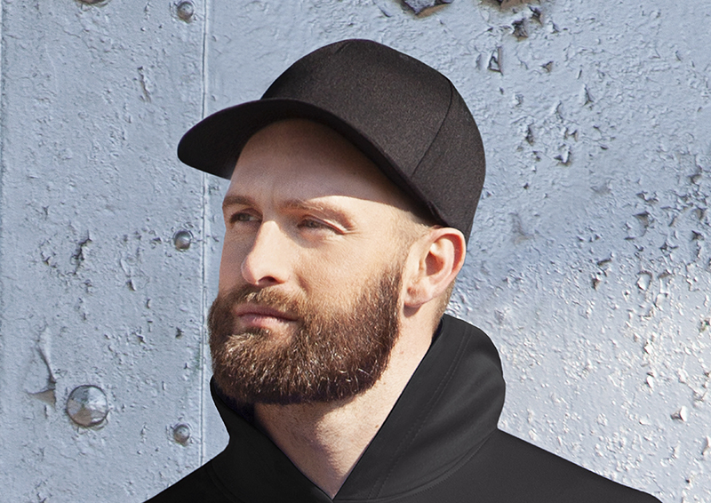 5-Panel Stretch Cap, Gummizug
