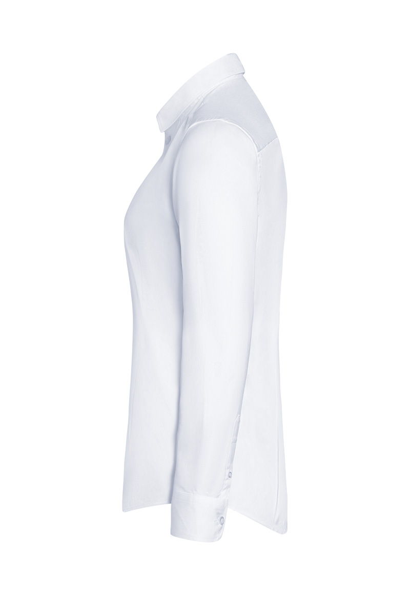 Long-Sleeve Ladies' Blouse Active-Stretch in Slim-Fit