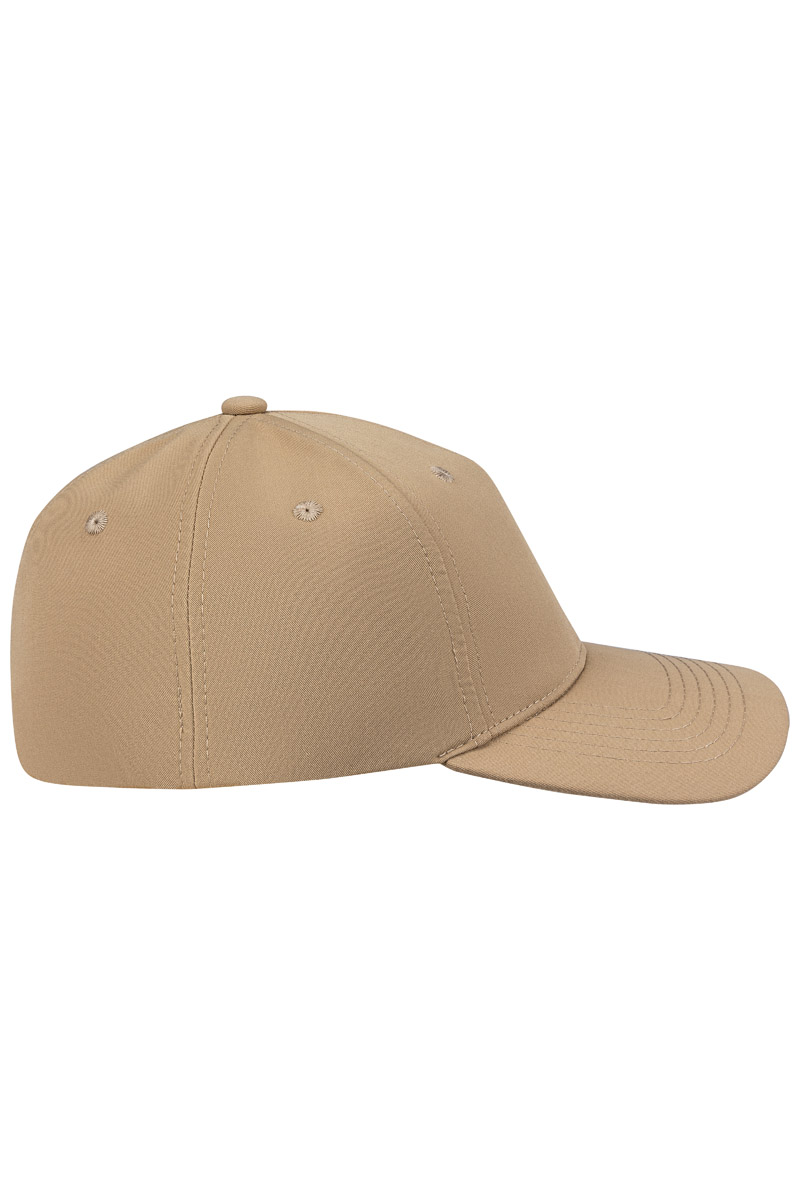 5-Panel Stretch Cap in sand, with Elastic Band