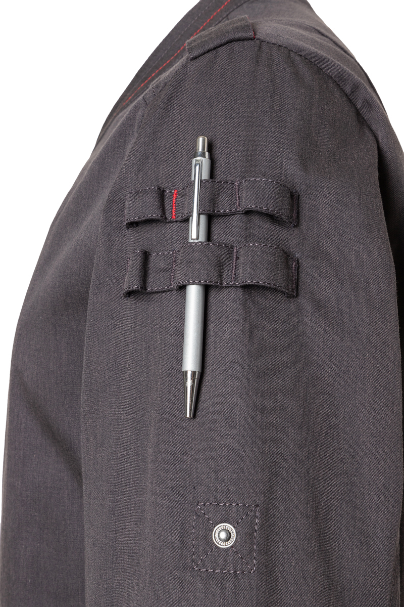 Long-sleeved Men´s Chef Jacket Denim-Style ROCK CHEF®-Stage2