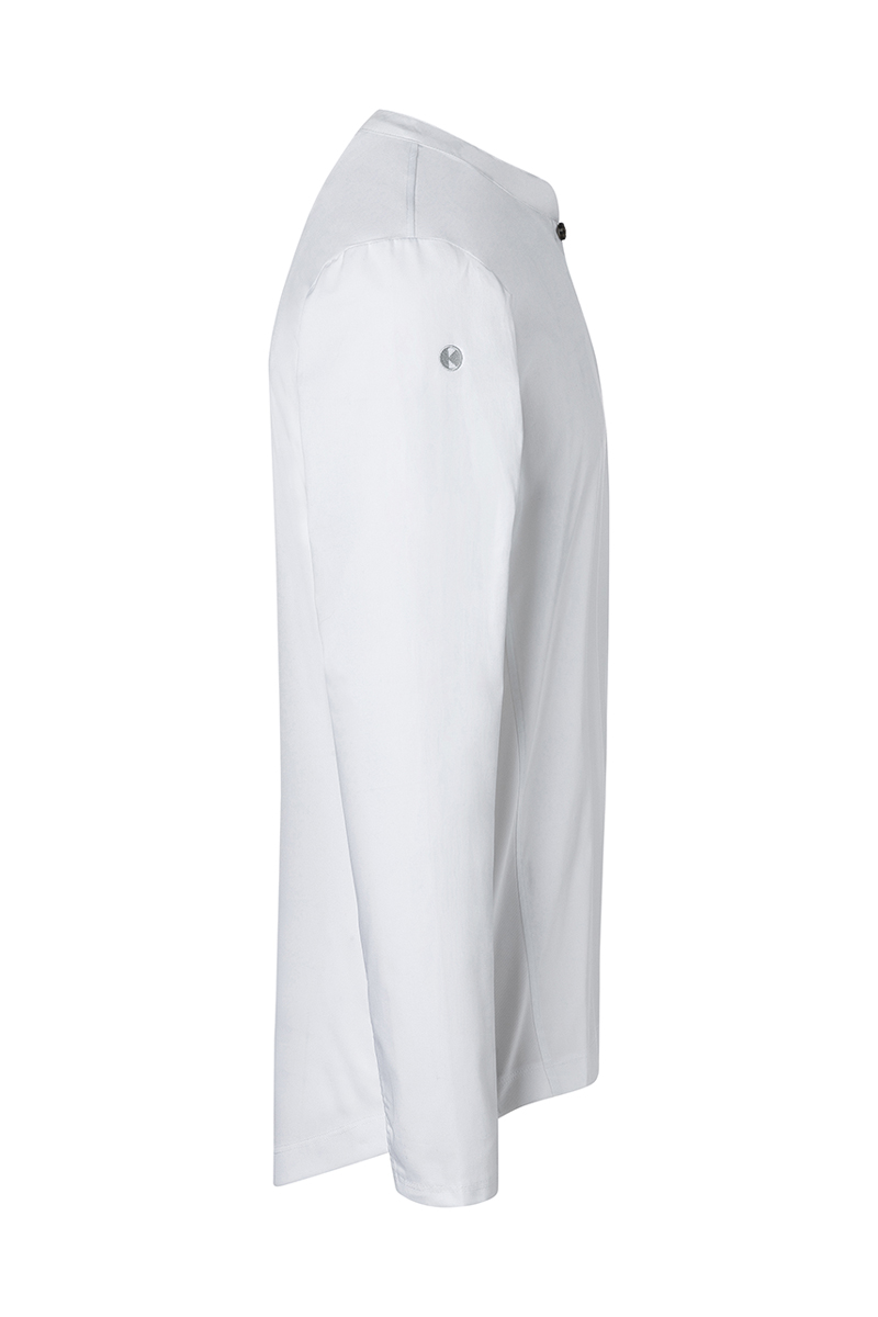 Langarm Herren-Arbeitsshirt Performance in weiß, Slim Fit