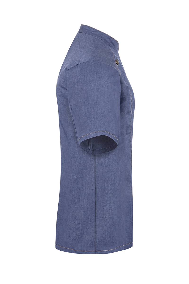 Short-Sleeve Ladies' Chef Jacket Jeans-Style