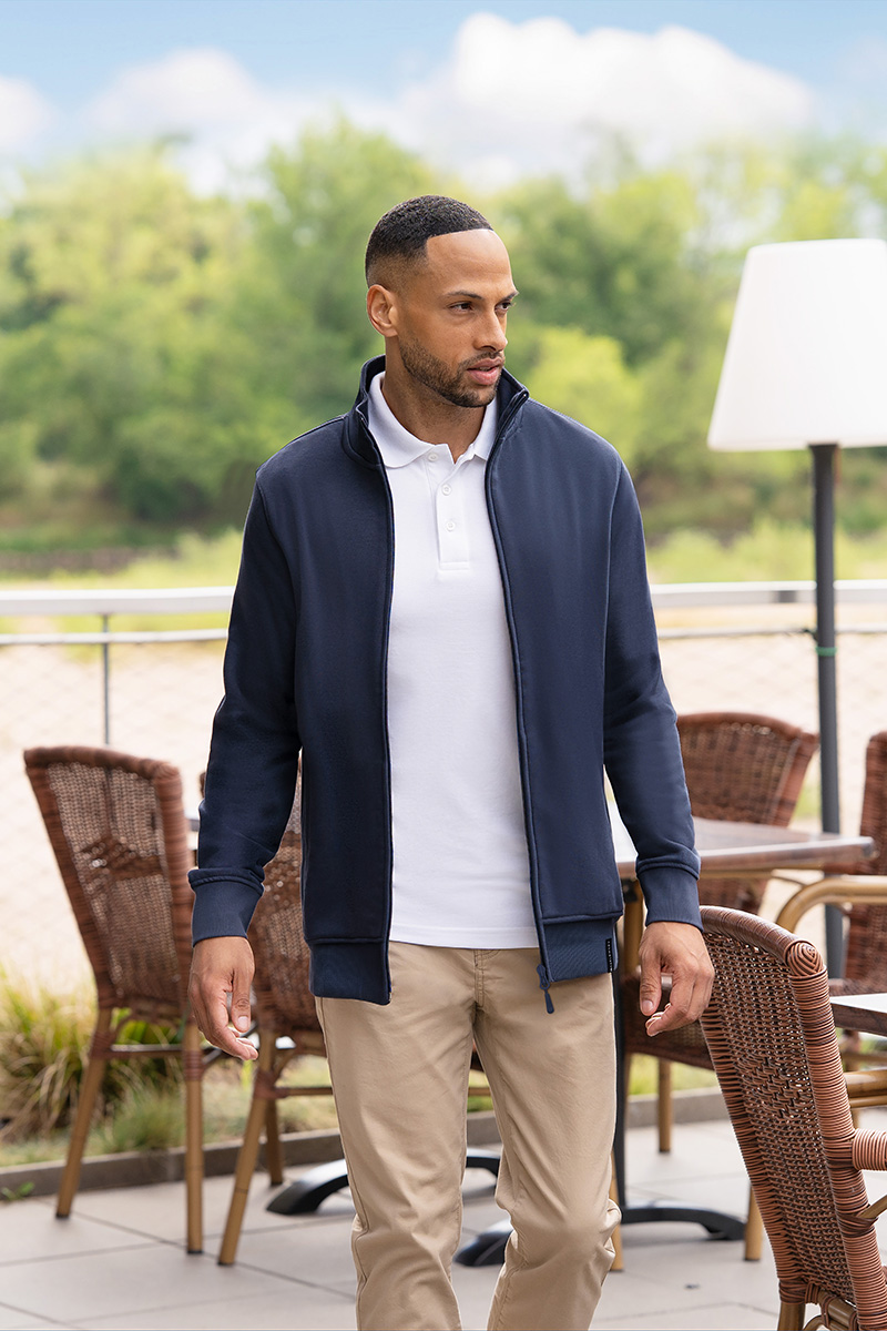 jacke, fleecejacke, portugiesisch, polo-shirt, casual, jacke, zipjacke, navy, polohemd, casual, jacke, Reißverschluss, Polo-Hemd, Casual, Khaki-Hose