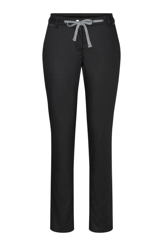 KARLOWSKY Damen Chinohose Modern-Stretch – schwarz (Front)