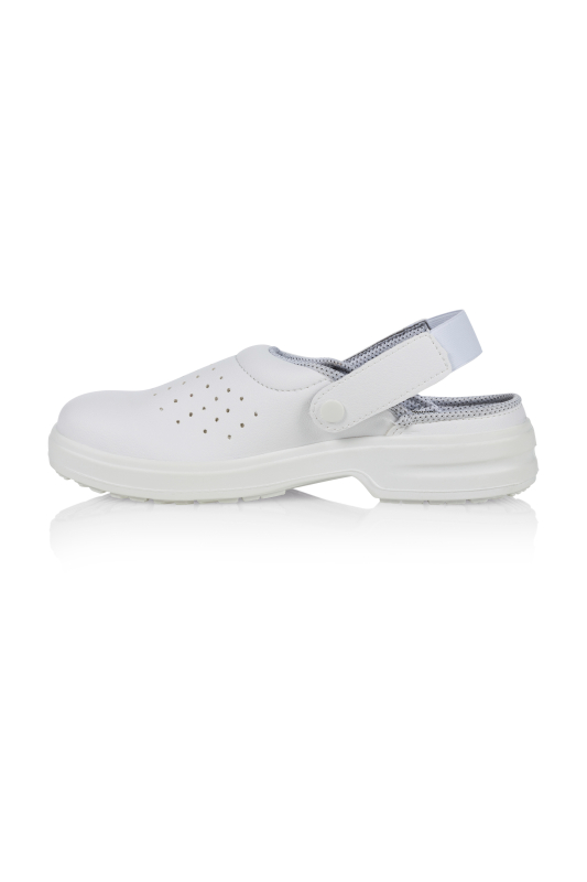 KARLOWSKY Sicherheitsschuhe Oxford – weiß (Seite links)