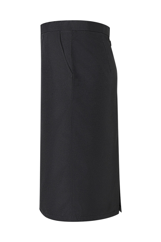 KARLOWSKY Damen-Servicerock Basic – schwarz (Seite links)