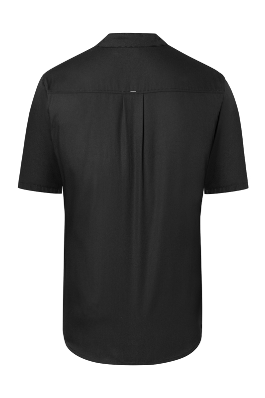 KARLOWSKY Kurzarm Herren-Kochjacke Modern-Touch – schwarz (Rücken)