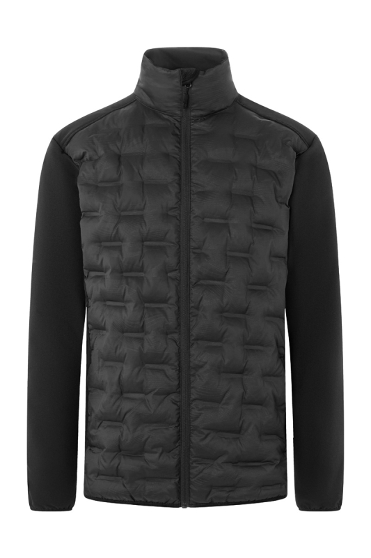 KARLOWSKY Herren Hybrid-Jacke Outdoor-Pro – schwarz (Front)