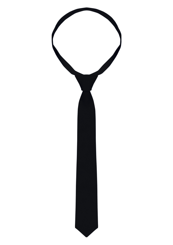 KARLOWSKY Krawatte Classic – schwarz (Front)