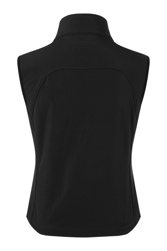 KARLOWSKY Damen Softshellweste Classic – schwarz (Rücken)