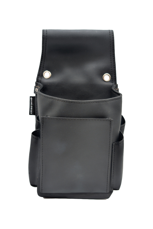 KARLOWSKY Großraum-Kassierhalfter Polyester – schwarz (Front)