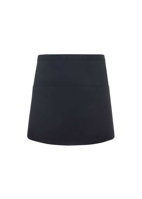 KARLOWSKY Vorbinder Basic, mit 3-Fach-Tasche, 60 x 35 cm – schwarz (Front)