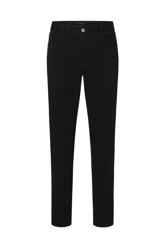 KARLOWSKY Herren 5-Pocket-Hose Classic-Stretch – schwarz (Front)