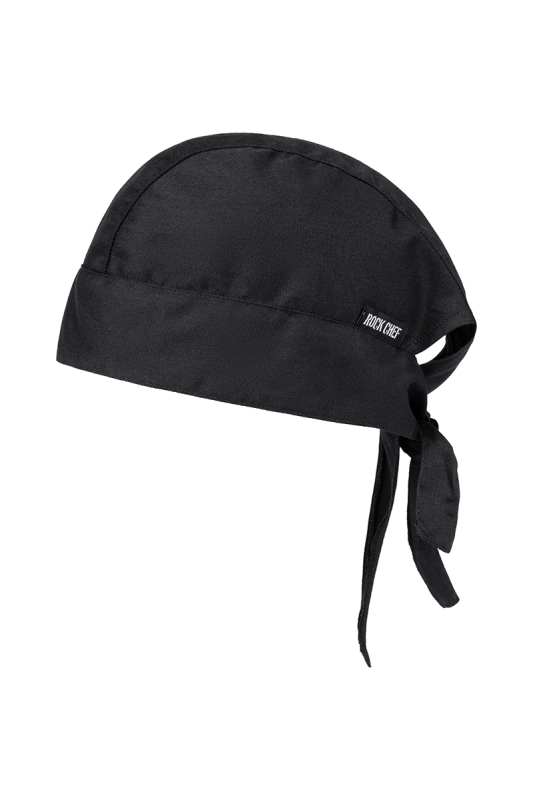 ROCK CHEF® Bandana – schwarz (Seite links)