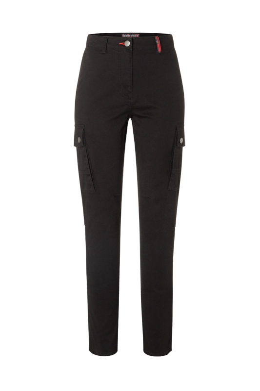 ROCK CHEF® Stretch Cargohose Stage2 Damen – schwarz (Front)