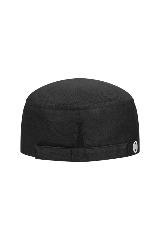 KARLOWSKY Kochmütze Beanie – schwarz (Rücken)