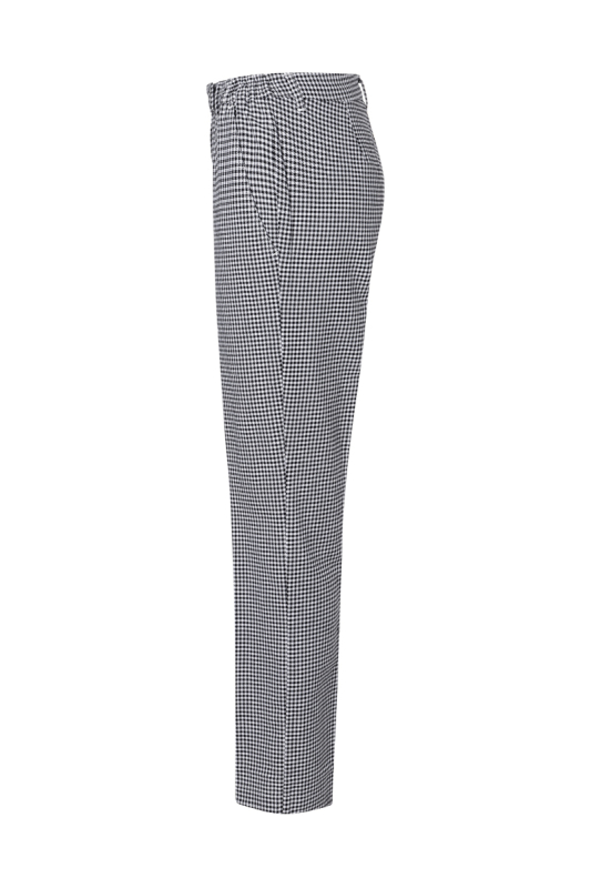 KARLOWSKY Damen-Pepitahose Basic – schwarz (Seite links)