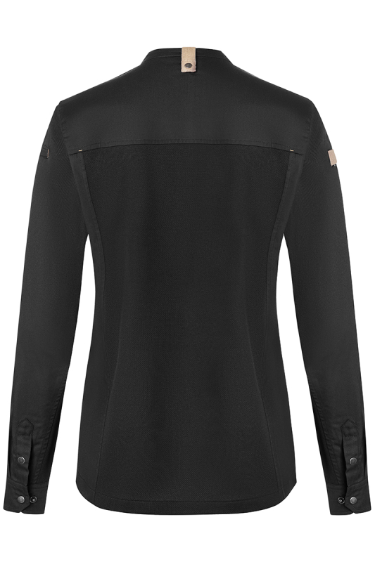 KARLOWSKY Langarm Damen-Kochjacke Green Generation – schwarz (Rücken)