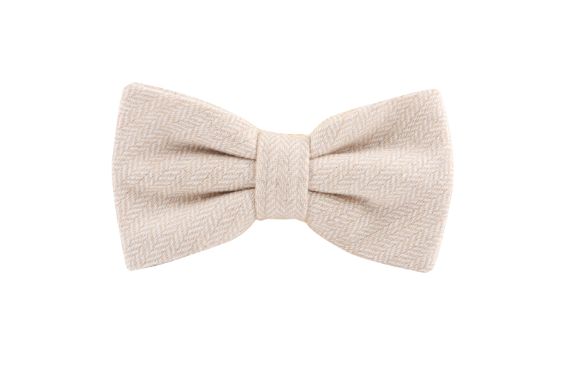 KARLOWSKY Fliege Urban-Herringbone – sand (Front)