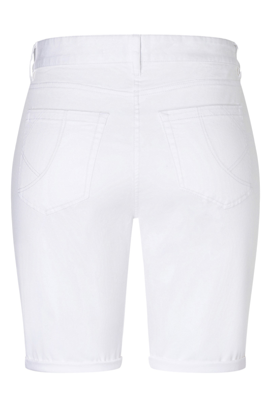 KARLOWSKY Damen 5-Pocket-Shorts Classic-Stretch – weiß (Rücken)