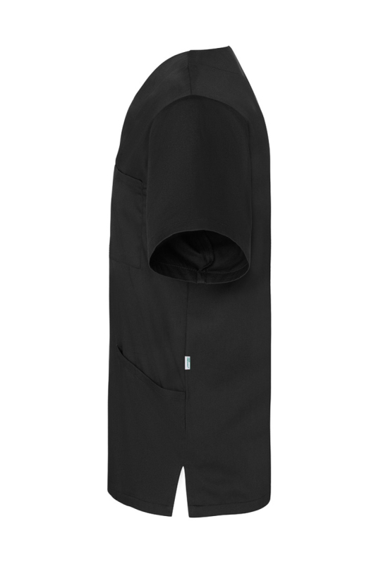 KARLOWSKY Kasack Essential Herren – schwarz (Seite links)