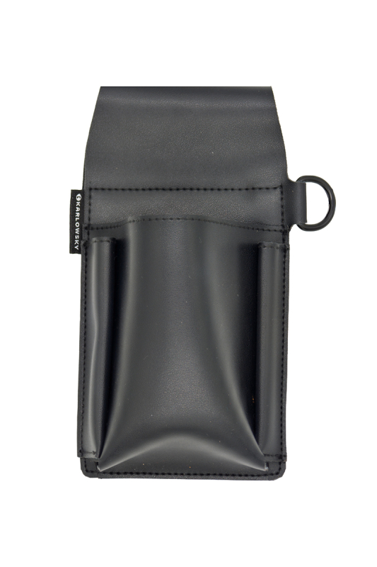 KARLOWSKY Kassierhalfter für E-Geräte – schwarz (Front)