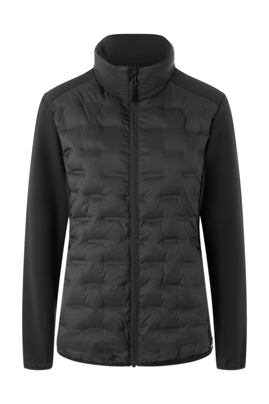 KARLOWSKY Damen Hybrid-Jacke Outdoor-Pro – schwarz (Front)
