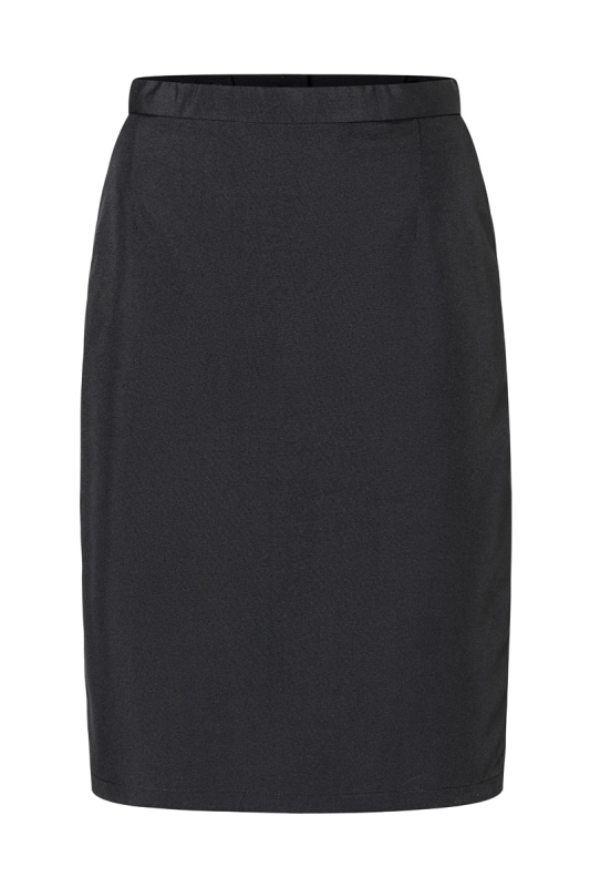 KARLOWSKY Damen-Servicerock Basic – schwarz (Front)