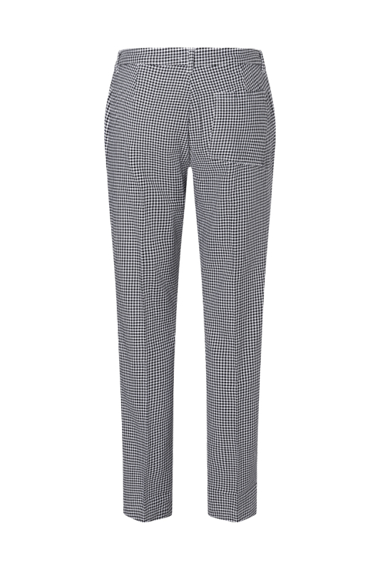 KARLOWSKY Damen-Pepitahose Basic – schwarz (Rücken)
