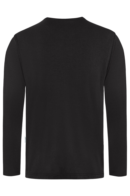 KARLOWSKY Herren Langarmshirt Casual-Flair – schwarz (Rücken)